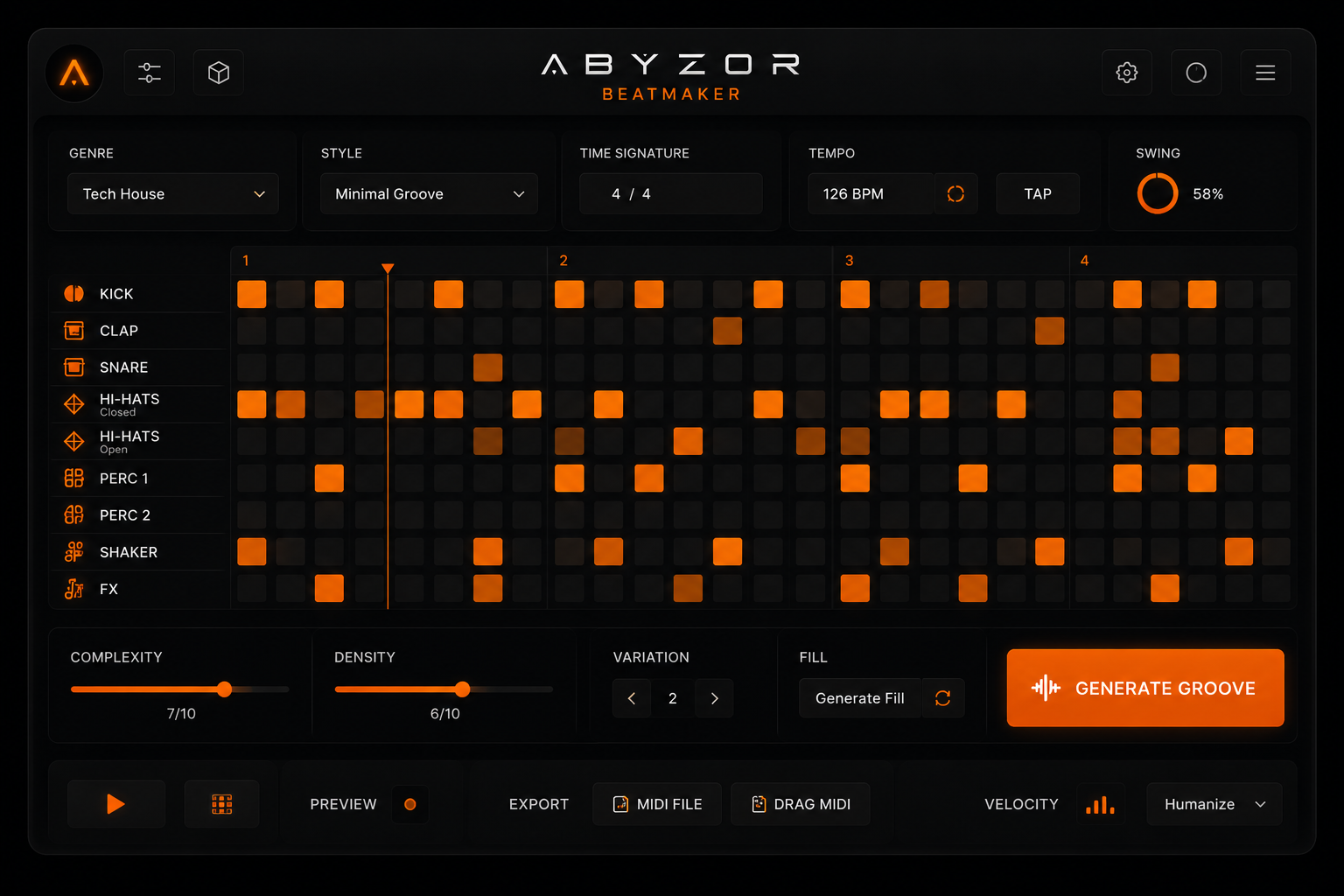 ABYZOR Beatmaker preview