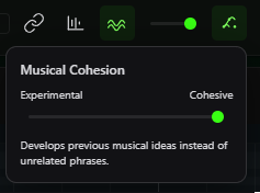 Musical Cohesion control in ABYZOR Variations